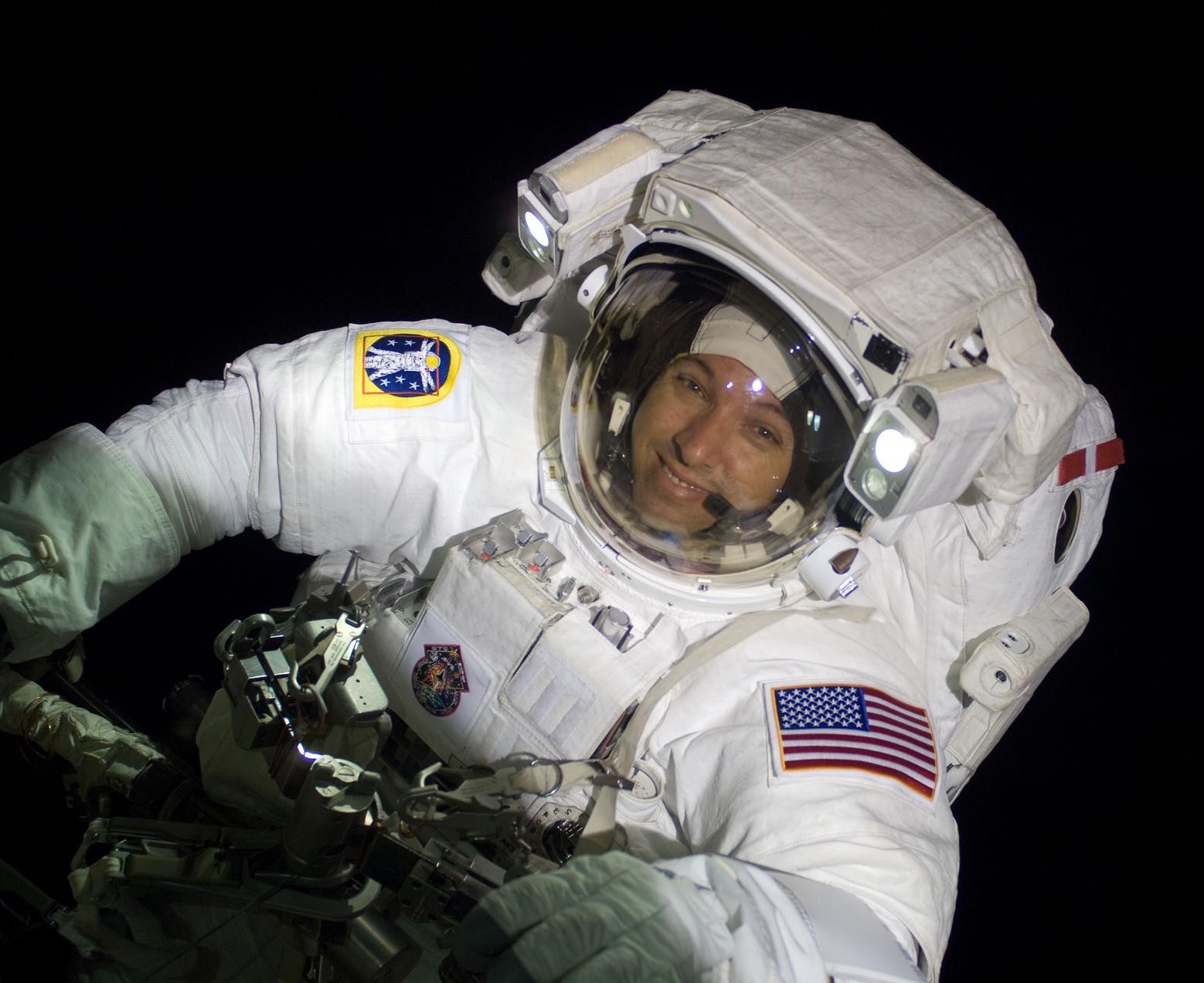 Randolph J. Bresnik during the third STS-129 spacewalk