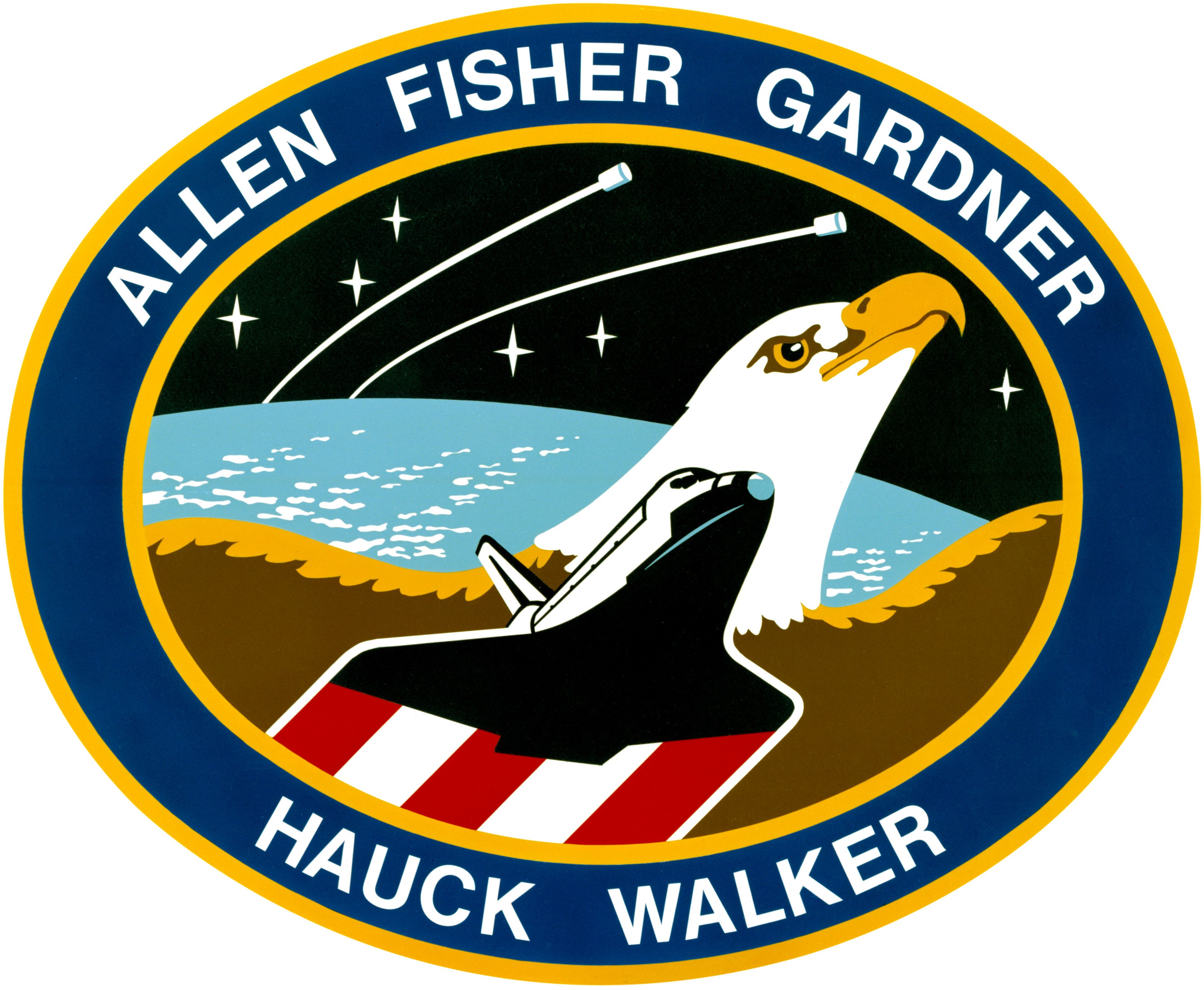 The STS-51A crew patch