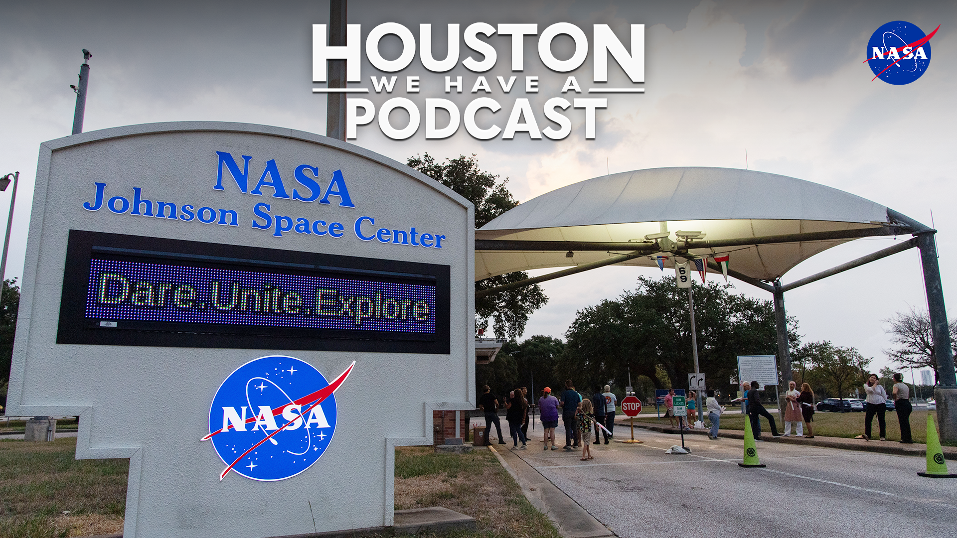 The cover art display for the Houston We Have a Podcast podcast.