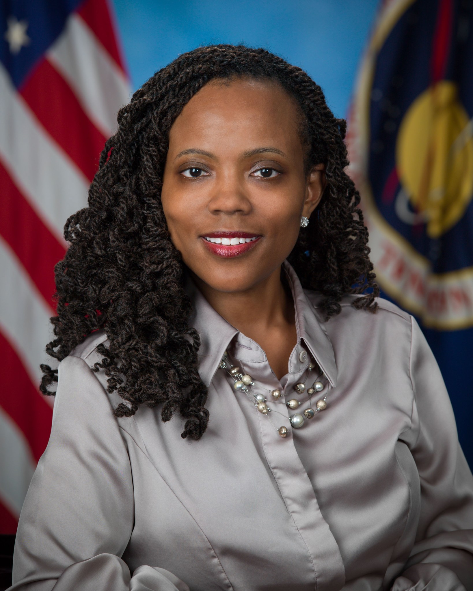 The official portrait of Johnson Space Center employee Anika Isaac.