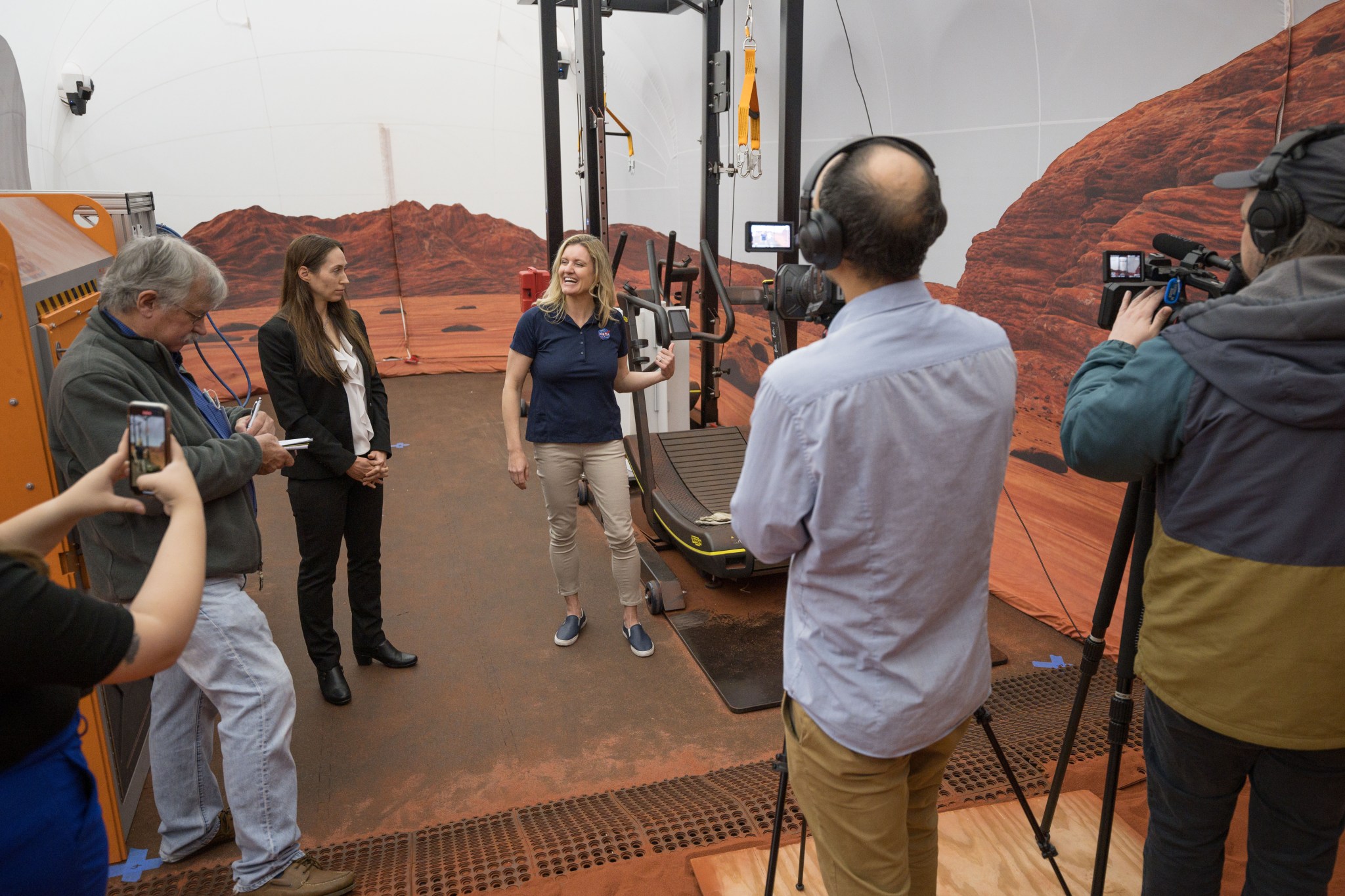 The Crew Health and Performance Exploration Analog (CHAPEA) team hosts a Media Day on April 11, 2023.