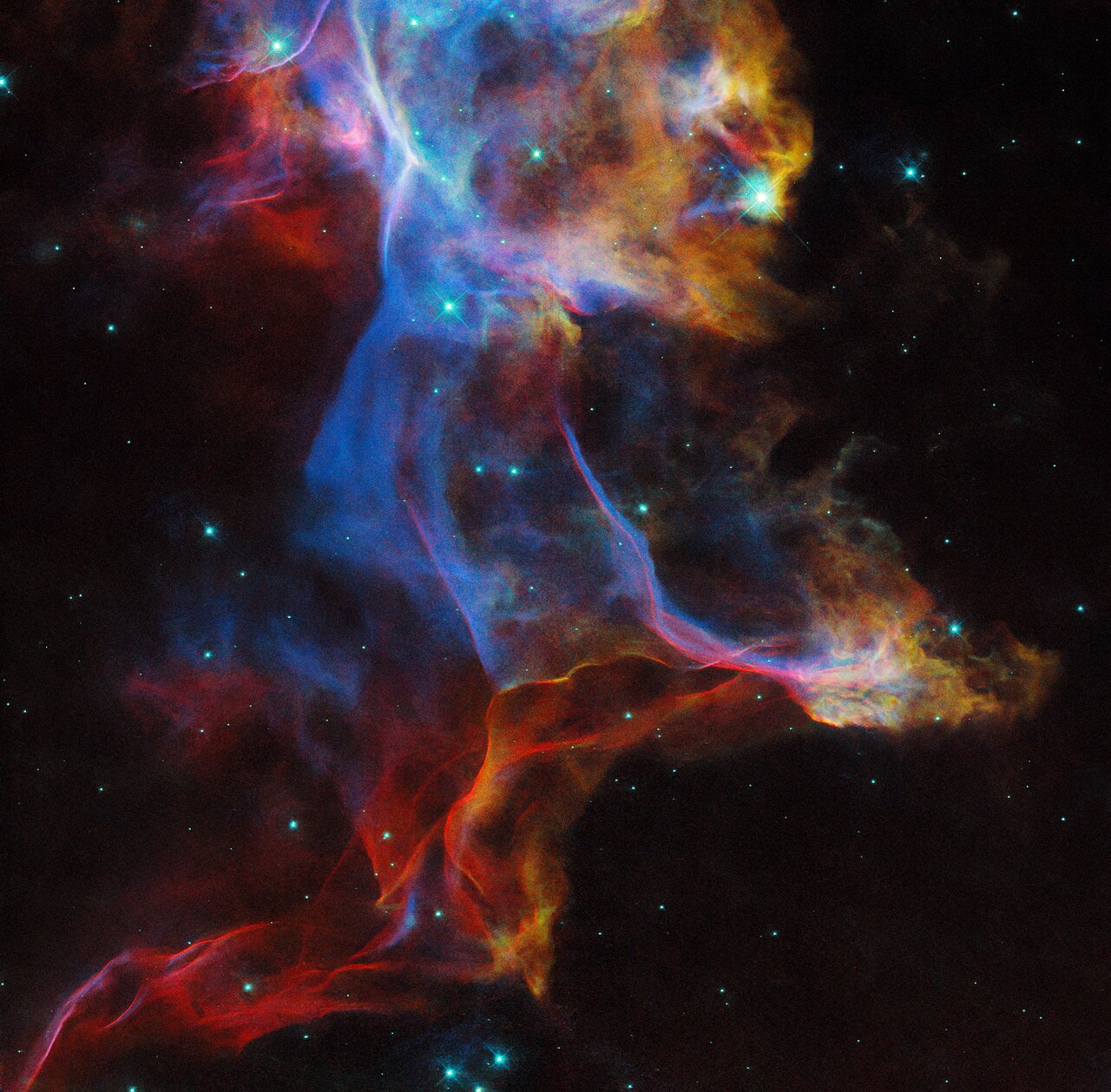 Hubble Captures New View of Colorful Veil