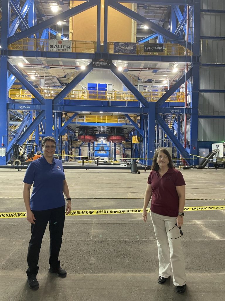 NASA Stennis Deputy Director Christine Powell and NASA Rocket Propulsion Test Program Manager Michele Beisler