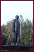 Yuri Gagarin statue at Gagarin Cosmonaut Training Center in Star City, Russia 