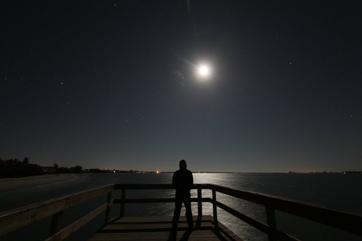 Self-portrait with Lunar Eclipse